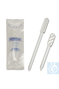 SP Bel-Art Sterileware Sampling Spatula; VShaped, 9 in., Sterile Plastic,...