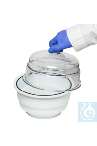 SP Bel-Art "Space Saver"Polycarbonate/Polypropylene Desiccator; 0.09 cu.ft....