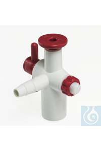 SP Bel-Art Polypropylene Stopcock with PTFE Plug;For ¼ to ? in. I.D. Tubing...