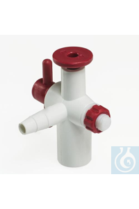 SP Bel-Art Polypropylene Stopcock with PTFE Plug; SP Bel-Art Polypropylene...