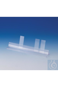 Bel-Art 10-plaats Microscoop Dia Houder Strip; 10 x 2 x 1¼ in., Plastic...