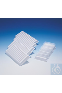 SP Bel-Art 12-Place Microscope Slide Holder; 3? x7 x ¾ in., Plastic (Pack of...