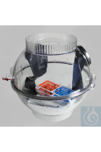 SP Bel-Art Polycarbonate Techni-Dome 360 DegreeGlove Box Chamber; 22 x 22...