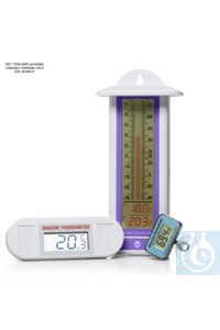 SP Bel-Art, H-B DURAC Probeless ElectronicIndoor/Outdoor Thermometer; -40/50C...