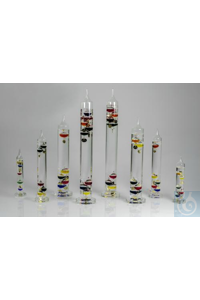 H-B DURAC Galileo Thermometer; 16 to 36C (60 to 100F), 11 Spheres, 24 in. H-B...