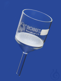 Schlitzsieb-Nutsche (Büchner), 125 ml Büchner-Trichter 125 ml, Borosilikat 3.3 mit geschlitzter...