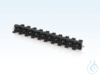 Staaf met 18 klemmen voor proefbuizen 19-22 mm