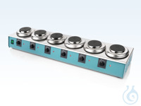 Verwarmbank, type L-366 

	6 x verwarmplaat &Oslash; 85 mm staal gecoat
	Temperatuur...