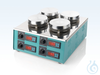 3Artikelen als: Magneetroerder met verwarming, type LD-844 350&deg;C, 50-1250 rpm, 1200 W
2 x 2...