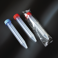 15ml konische Reagenzgläser aus PP, mit Schraubverschluss, graduiert, Ø17 x 120 mm., Steril -...