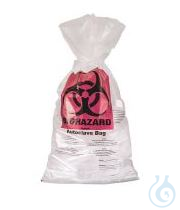 ratiolab®Entsorgungsbeutel, autoklavierbar, PP, BIOHAZARD, Indikatorfeld, 400x780x0,05mm, PK=500...