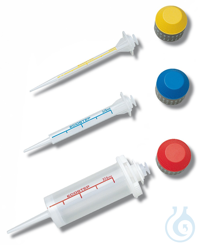 Socorex Ecostep™ Spritzen für Stepper 411 mix, mit gelber, blauer, roter...