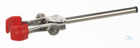 Retort clamp standard 18/10 steel, finger with silicone, d=8-30mm Retort clamp standard 18/10...