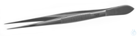 Forceps 18/10 steel, sharp, L=200mm