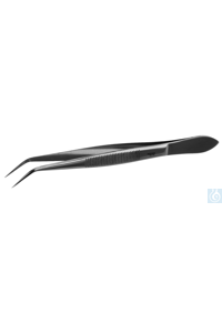 Forceps 18/10 steel, sharp-bent, L=115mm