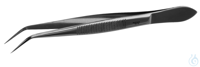 Forceps 18/10 steel, sharp-bent, L=105mm