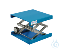 Hebebühne Alu blau, 240x240mm, Stellrad, Hub 60-275mm Hebebühne aus Aluminium, EPOXI...