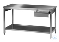 Labo werktafel (1) inox 18/10, 2500 x 750 x 900 mm Laboratorium werktafel (1) roestvrij staal...