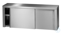 Wandkast met schuifdeur inox 18/10, 3000 x 350 x 600 mm