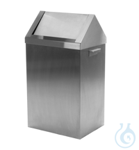 Brandvertragende afvalbak inox 18/10, 400 x 300 x 740 mm Brandvertragende...