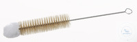 Brush for test tubes, D=30mm, L=260mm Brush for test tubes, iron wire zincked, with natural...