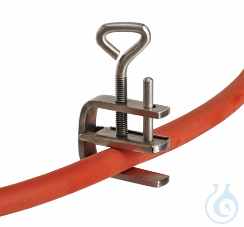 Schraubhahn 18/10 Stahl, B=40mm, seitlich offen