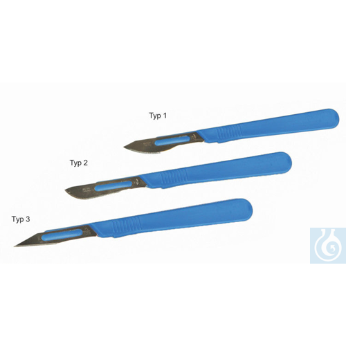 Scalpel, not sterile, L=150mm, yellow
