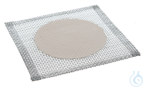 Drahtnetz m. Keramikzentrum, 120x120mm