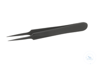 Precision forceps, extra sharp, Carbon coated, L=105 mm