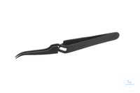 Precision forceps, extra sharp, Carbon coated, points without ridges, self-closing, L=120 mm