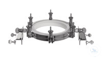 KF Kugelflange clamp DN 200, with 2, supporting devices for tubes 26,9mm KF Kugelflange clamp DN...