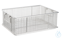 Transportmand stapelbaar inox 18/10, 600 x 400 x 150 mm Transportmand stapelbaar roestvrij staal...