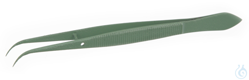 Pinzette PTFE-Coating, spitz gebogen, L=145mm