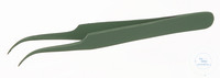 Präzisionspinzette PTFE-Coating, spitz-gebogen, L=105mm