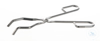 Crucible tong 18/10 steel, rugged type, L=220mm Crucible tong 18/10 steel, electrolytical...