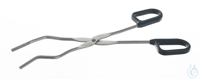 Crucible tong 18/10 steel, w. plastic, handle, L=220mm Crucible tong 18/10 steel, with plastic...