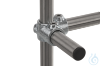 90° side outlet tee f. 3 tubes, malleable cast iron, d=26,9mm 90° side outlet tee for 3 tubes,...