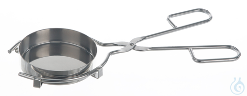 Zange für Verdampfschalen 18/10 Stahl, L=250mm, D=75-150mm