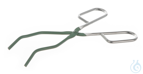 Tiegelzange mit Riefen, PTFE-Coating, L=200mm