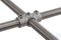 Two socket cross f. 3 tubes, malleable, cast iron, d=26,9mm Two socket cross f. 3 tubes,...