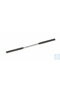 Micro spatula double 18/10 steel, LxW=185x5mm