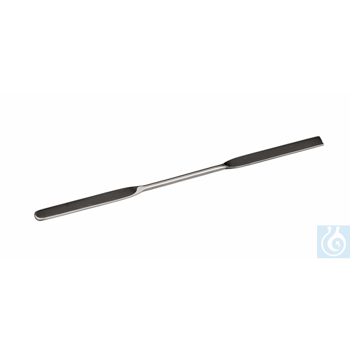 Micro spatula double 18/10 steel, LxW=150x4mm