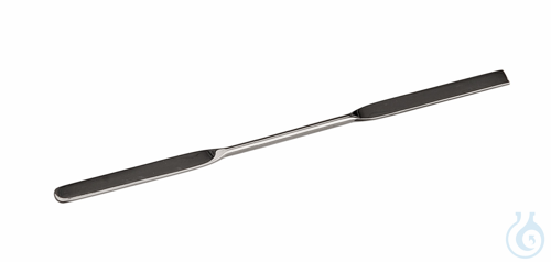 Mikrodoppelspatel 18/10 Stahl, LxB=150x4mm