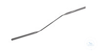 Mikro spatula bent, 18/10 steel, L=130mm, d=1,5mm