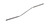 Mikrospatel gebogen 18/10 Stahl, L=100mm, d=1,5mm