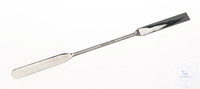 Double spatula 18/10 steel, LxW=130x9mm