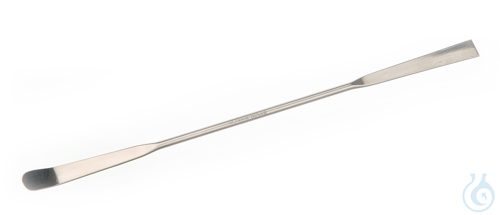Double spatula 18/10 steel, LxW=200x9mm