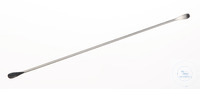 Double spatula-spoon shape 18/10 steel, LxW=130x5mm, type micro spoon