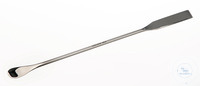 Spoon spatula 18/10 steel, LxW=210x12mm, standard type