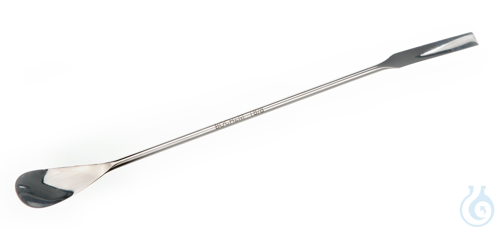 Löffelspatel 18/10 Stahl, LxB=235x18mm, Typ Analyse